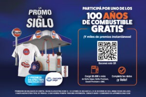 Gulf presenta la Promo del Siglo: sortea 100 años de combustible gratis